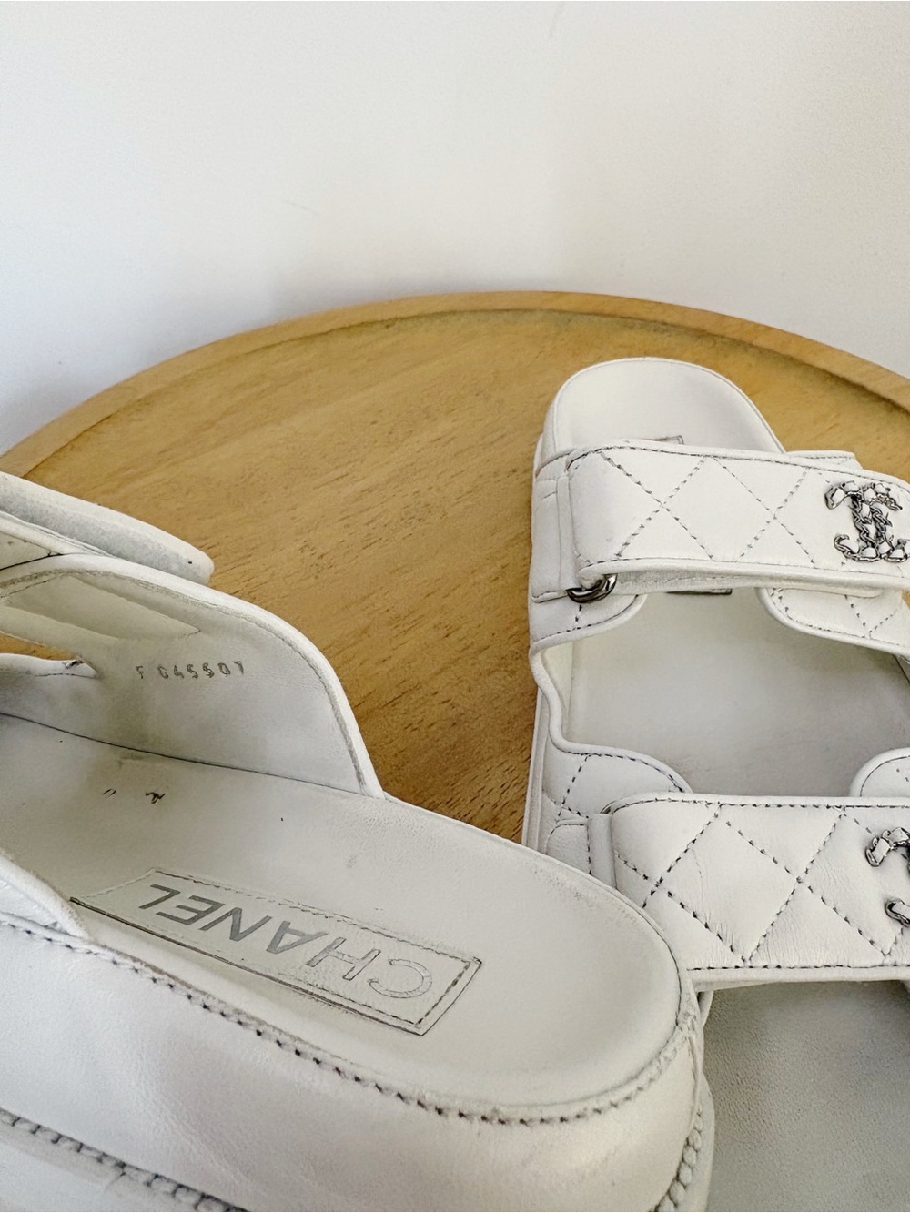 Chanel Leather Dad Sandals - Picture 7 of 8